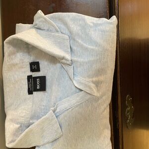 Hugo Boss Soft Gray Casual Polo